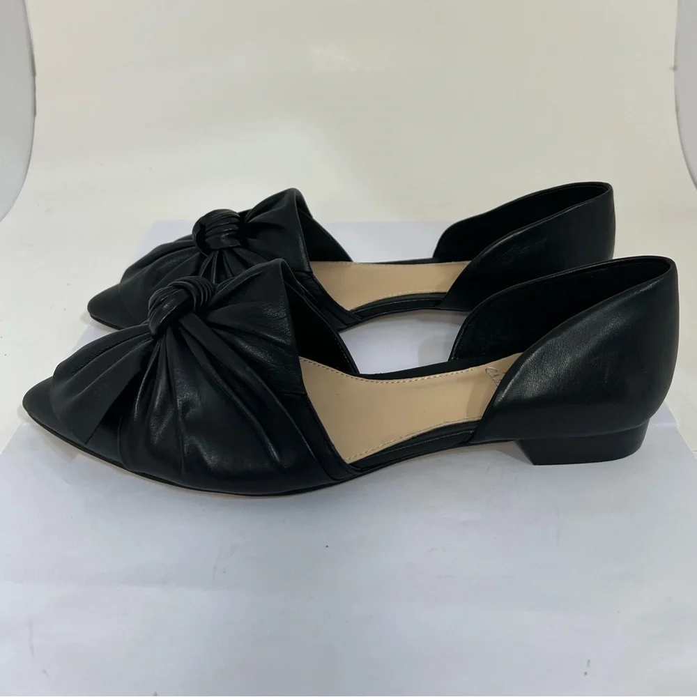 Vince Camuto Moressa Leather Bow Pointed Toe Sandals
